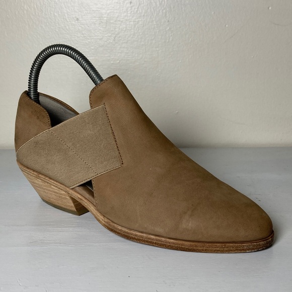 Eileen Fisher Vero Cuoio Evan Tan Soft Leather Ankle Booties Boots, Size 7 - Picture 12 of 15